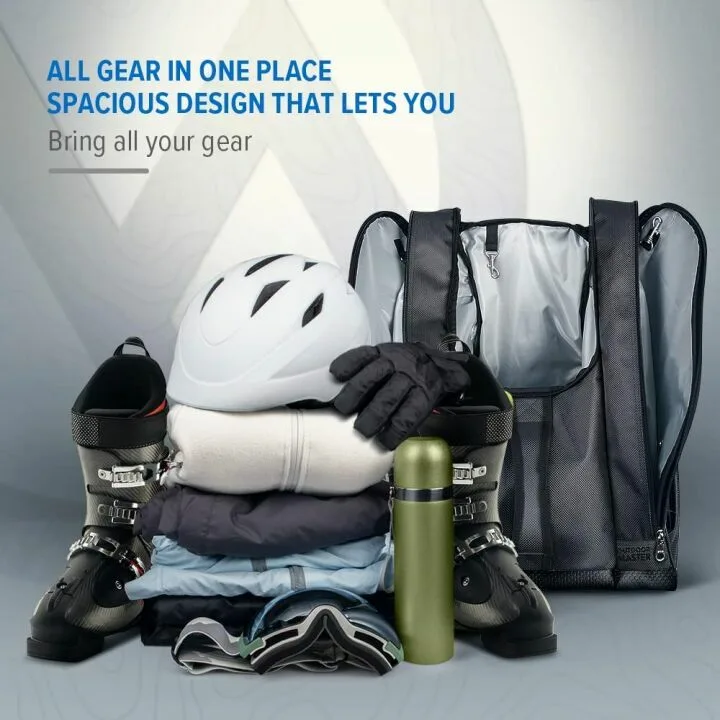 Ski & Snowboard Boot Bag - Waterproof & Travel-Savvy