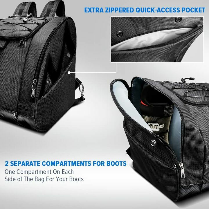 Ski & Snowboard Boot Bag - Waterproof & Travel-Savvy