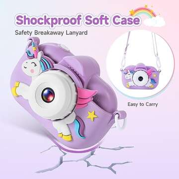 Kids Camera Toddler Toys for Girls Boys, YEEHAO 32MP Dual Lens Digital Camera for 3 4 5 6 7 8 9 Year Old Girl Christmas Birthday Gifts, 1080P Selfie Video Camera for Kids with 32GB SD Card