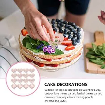 25pcs Cake Decorating Cupcake Picks Valentine's Day Cake Topper Valentine's Day Dessert Decor Cake Dessert Pick Valentine's Day Cake Pick Cake Insert Adorns Cake Tops Adorn