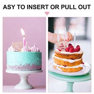 25pcs Cake Decorating Cupcake Picks Valentine's Day Cake Topper Valentine's Day Dessert Decor Cake Dessert Pick Valentine's Day Cake Pick Cake Insert Adorns Cake Tops Adorn