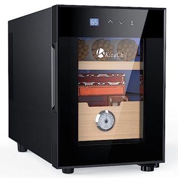 KingChii 16L Electric Cigar Humidor with Temperature Control - Ideal Gift for Cigar Lovers