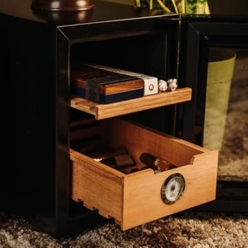 KingChii Electric Cigar Humidor with Temperature Control 100 Capacity