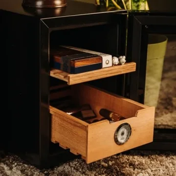 KingChii Electric Cigar Humidor with Temperature Control 100 Capacity