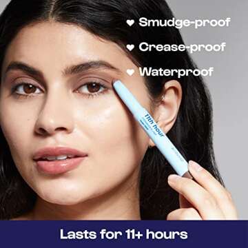 ALLEYOOP 11th Hour Waterproof Cream Eyeshadow Stick - Long-Lasting Eye Shadow & Eyeliner, Cream to Powder Eye Brightener & Highlighter Pencil Makeup for Women - Smudge-Proof, Taupe Dollar (Matte)