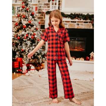 Arshiner Girls Pajamas Soft Sleepwear 2-Piece Set