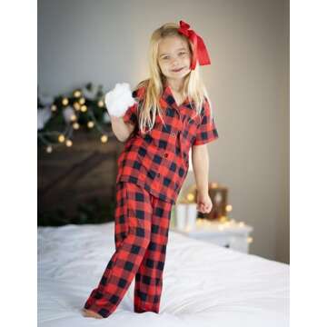 Arshiner Girls Pajamas Soft Sleepwear 2-Piece Set