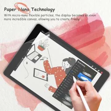 bersem 2 Pack Paperfeel Screen Protector compatible with iPad 9th / 8th / 7th Generation (10.2-Inch, 2021/2020/2019 Model), Matte PET film for Drawing, Anti-Glare, Designed for Apple Pencil