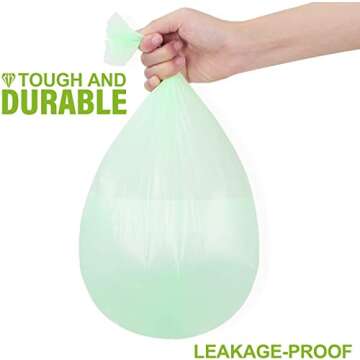 1.2 Gallon Small Trash bags Mini Bathroom Garbage Bags Fit 4.5 Liter Trash-Can-Liners for Bathroom K...