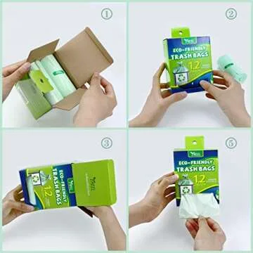 1.2 Gallon Small Trash bags Mini Bathroom Garbage Bags Fit 4.5 Liter Trash-Can-Liners for Bathroom Kitchen Office (150 Counts,Green)