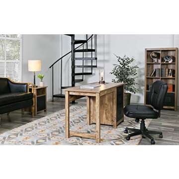 OneSpace Norwood Range 3-Drawer Locker Writing Desk, Oak