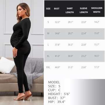 Comfortable Crossover Wrap Maternity Nursing Shirt