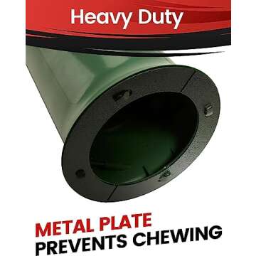 iPrimio 18" Squirrel Baffle - Easy Install Pole Wrap Around Baffle: Protect Hanging Bird Feeders, Squirrel Baffles for Bird Feeders, No Tool Install, Durable Weather Resistant, for Bird Feeder Poles