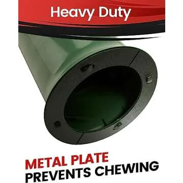 iPrimio 18" Squirrel Baffle - Easy Install Pole Wrap Around Baffle: Protect Hanging Bird Feeders, Squirrel Baffles for Bird Feeders, No Tool Install, Durable Weather Resistant, for Bird Feeder Poles