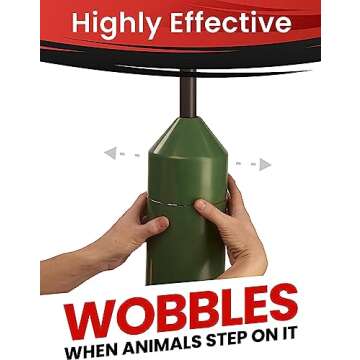 iPrimio 18" Squirrel Baffle - Easy Install Pole Wrap Around Baffle: Protect Hanging Bird Feeders, Squirrel Baffles for Bird Feeders, No Tool Install, Durable Weather Resistant, for Bird Feeder Poles