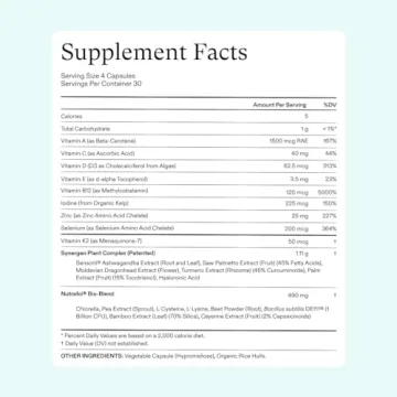 Nutrafol Women's Hair Growth Supplements, For Women 18-44 Years Old, Clinically Tested for Visibly Thicker, Stronger Hair, 100% Vegan Ingredients, Dermatologist Recommended - 1 Month Supply