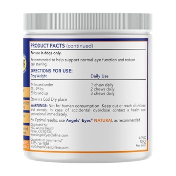 Angels’ Eyes Tear Stain Soft Chews - Chicken Flavor for Pets