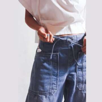 Ainangua Women’s Vintage Denim Wide Leg Jeans