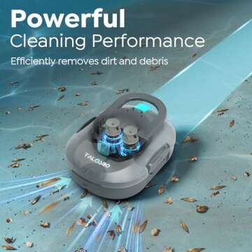 TALOSBO Pleco S1 Cordless Robotic Pool Cleaner for Above-Ground Pools