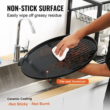 VEVOR Electric Grill 1800W Portable BBQ for Outdoor Cooking