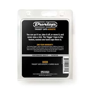 Jim Dunlop Acoustic Trigger Curved Black Capo – For Guitarists