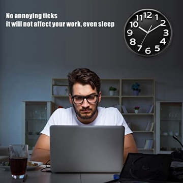 Plumeet 13" Silent Wall Clock - Modern 3D Design