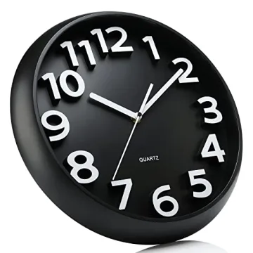 Plumeet 13" Silent Wall Clock - Modern 3D Design
