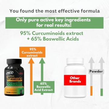 HCL Turmeric Boswellia Extract Natural Joint Support 90 Capsules