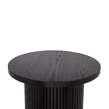 Elegant Fully Assembled Black Side Table for Modern Living