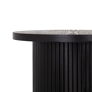 Elegant Fully Assembled Black Side Table for Modern Living