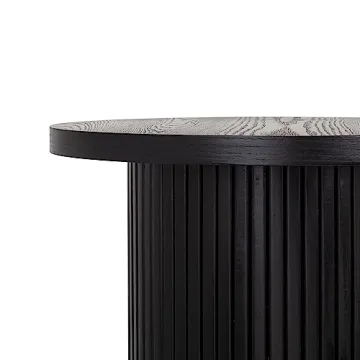 Elegant Fully Assembled Black Side Table for Modern Living