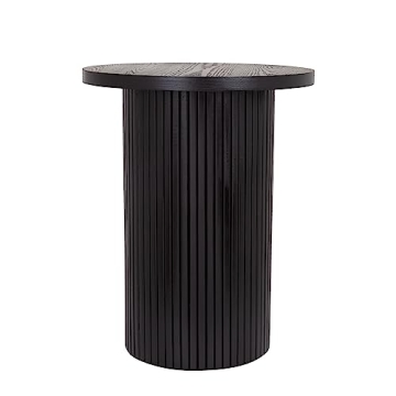 Elegant Fully Assembled Black Side Table for Modern Living