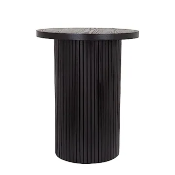 Elegant Fully Assembled Black Side Table for Modern Living