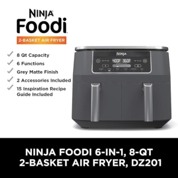 Ninja 8 Quart DualZone Air Fryer & Roaster