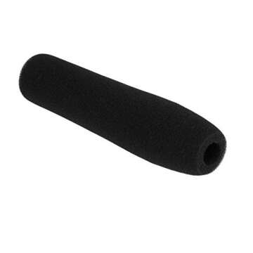 AKOAK 1pc x 12 cm Black Camera Microphone Windscreen Soft Foam Mic Cover Sponge for Shotgun Microphones for Audio-Technica, Azden, Ikegami, Panasonic, Schoeps, Shure, Sennheiser & Sony Mics