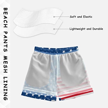 Matching Swim Trunks for Dad and Son American Flag