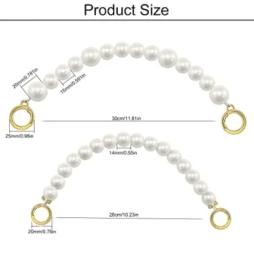 Imitation Pearl Handbag Chains Stylish Elegant Accessories