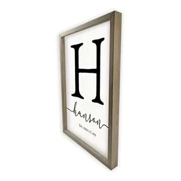 Personalized Family Name Sign in Custom Sizes and Colors