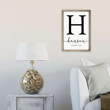 Personalized Family Name Sign in Custom Sizes and Colors