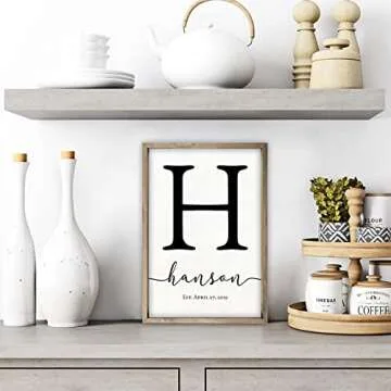 Personalized Family Name Sign in Custom Sizes and Colors