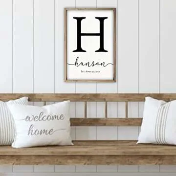 Personalized Family Name Sign in Custom Sizes and Colors