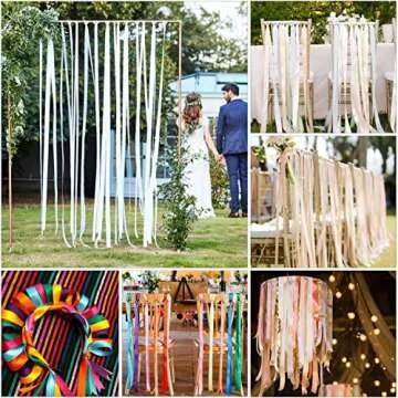 Solid Color Red Satin Ribbon for Gift Wrapping & Crafts