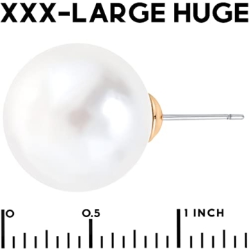 Stylish Extra Large Pearl Earrings for Women