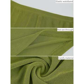 Wenrine Women's Trendy High Waist A Line Maxi Skirt