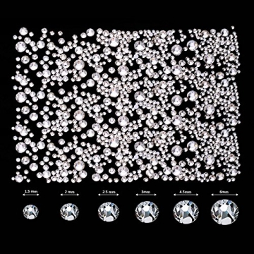 2000 Pieces Rhinestones Set for Crafts & DIY Projects