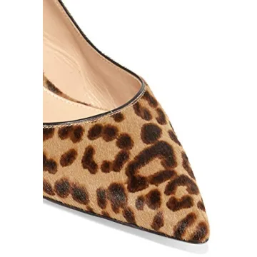 Leopard Print Kitten Heel Pumps Women's Elegant Party Shoes