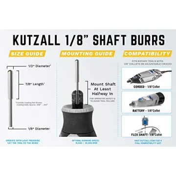 Kutzall Extreme Ball Nose Burr - Very Coarse Coating
