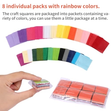 Outuxed Tissue Paper Squares for Arts and Crafting Fun