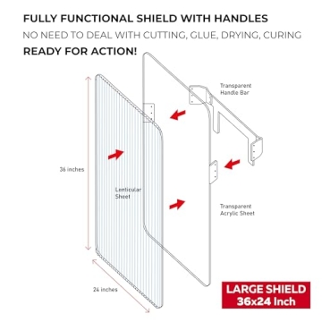 Invisibility Shield with Handles for Pranks and Games