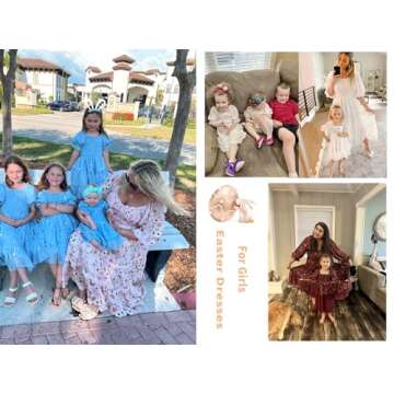 Girls Dresses Kids Stars Midi Dress Mid Night Toddler Short Sleeve Casual Fashion Clothes Flowy Outfits A-Navy